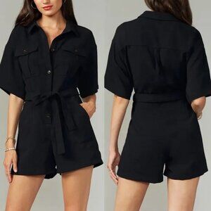 Anthropologie Greylin Delton Utility Romper SIZE: XS